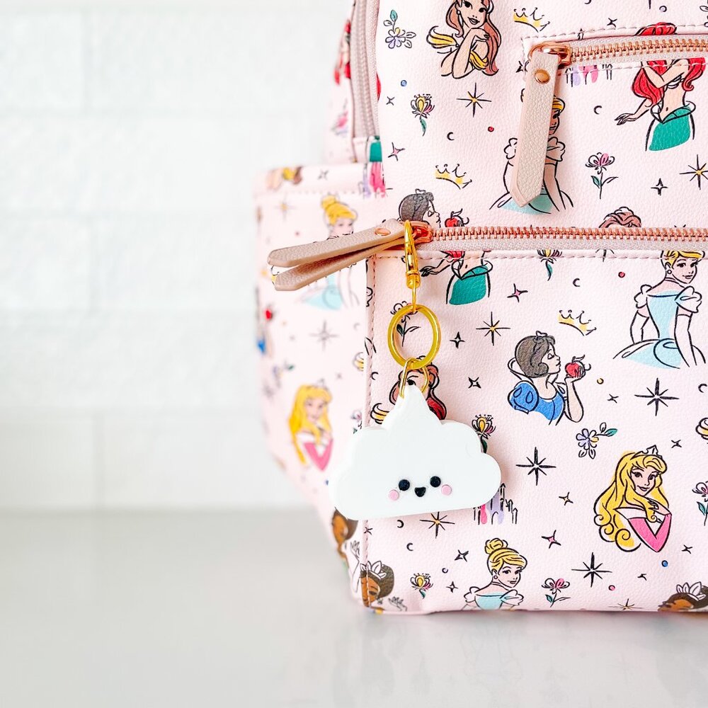 cloud and octopus bad buddies // backpack decor, purse accessory